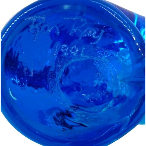 Bluebird of Happiness Ron Ray Art Glass Figurine Signed Vintage 1991 - Picture 10 of 10